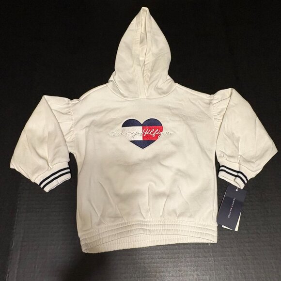 Tommy Hilfiger Girls Heart Logo Hoodie & Jogger Set – Size 3T, NWT - Picture 3 of 11